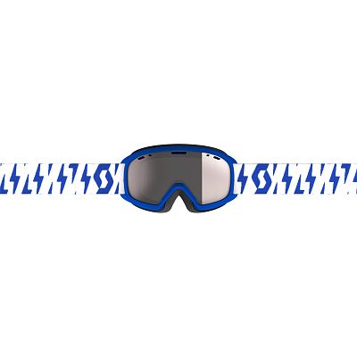 Превью Горнолыжная маска Маска горнолыжная SCOTT Junior Witty Royal Blue/White/Enhancer Silver Chrome (271826-7643313)